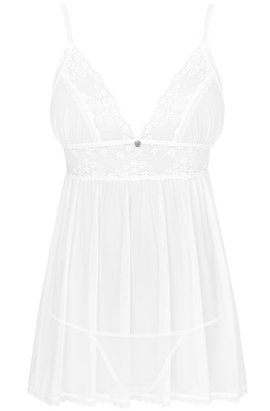 Obsessive Himmlisches Babydoll & String - Babydoll-Dessous 3