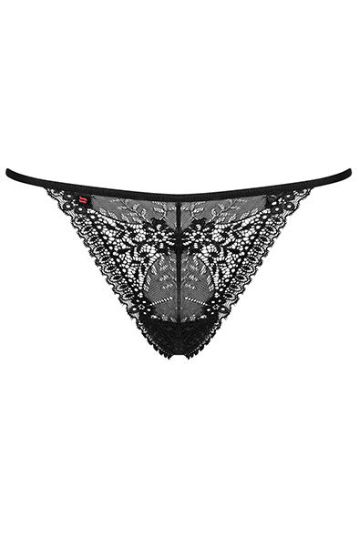 Obsessive Intensa String Schwarz - Spitzenhöschen 4