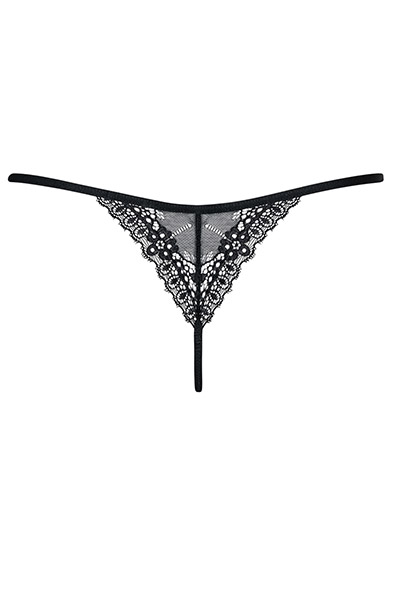Obsessive Intensa String Schwarz - Spitzenhöschen 5