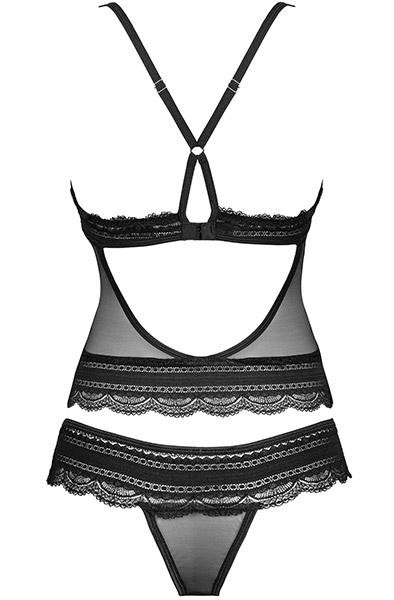 Obsessive Ivannes Top & String in Schwarz - Sexy Dessous 4