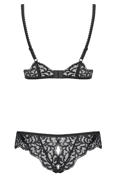 Obsessive Laluna 2-teiliges Set Schwarz - Sexy Dessous 4