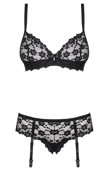 Obsessive Letica 2-teiliges Set Schwarz - Sexy Dessous 3