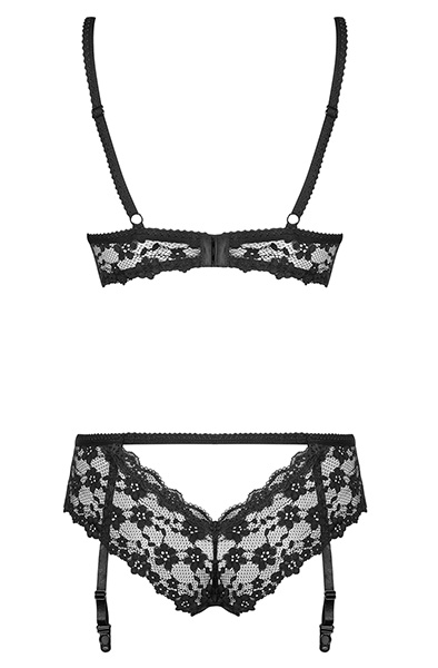 Obsessive Letica 2-teiliges Set Schwarz - Sexy Dessous 4