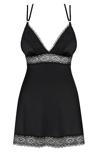 Obsessive Lolitte Babydoll & String Schwarz - Babydoll-Dessous 3