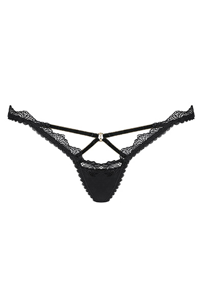 Obsessive Lolitte String Schwarz - Spitzenhöschen 3