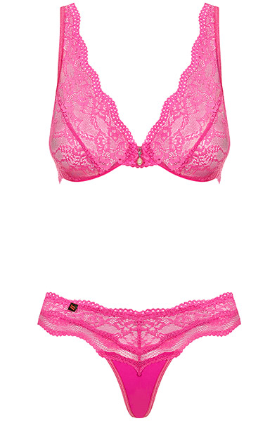 Obsessive Luvae 2-teiliges Set Rosa - Sexy Dessous 3