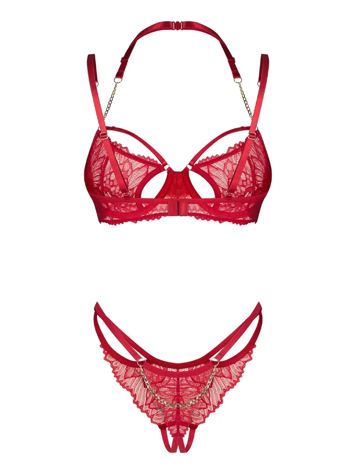 Obsessive Matildea 2-pcs Crotchless Set - Unterwäschen Set 4 [full]
