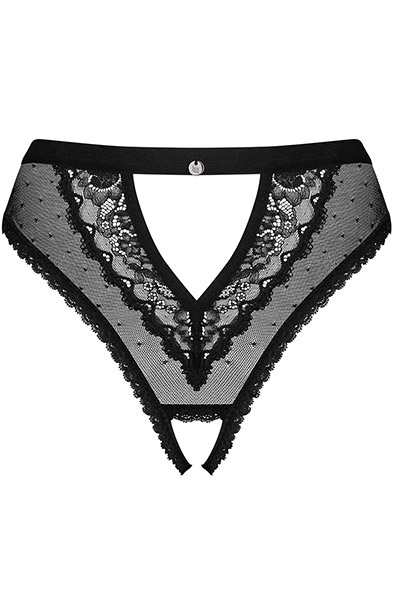 Obsessive Mauress Ouvert-Slip Schwarz - Slip mit offenem Schritt 3