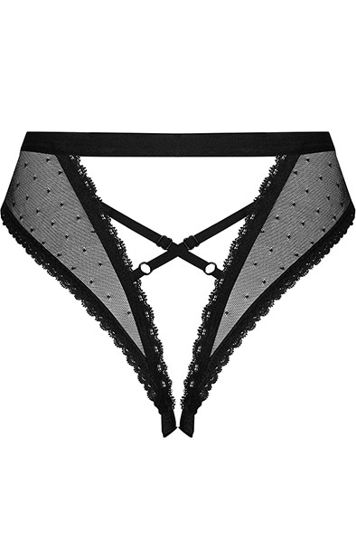 Obsessive Mauress Ouvert-Slip Schwarz - Slip mit offenem Schritt 4