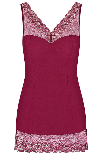 Obsessive Miamor Negligé & String in Weinrot - Sexy Dessous 3