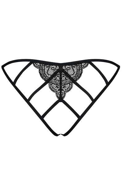Obsessive Miamor Ouvert-Slip Schwarz - Slip ouvert 5