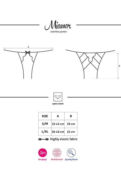 Obsessive Miamor Ouvert-Slip Weinrot - Spitzenhöschen 5