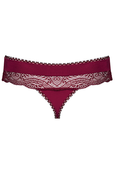 Obsessive Miamor Slip Weinrot - Spitzenhöschen 4