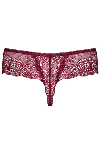 Obsessive Miamor Tanga Weinrot - Spitzenhöschen 4