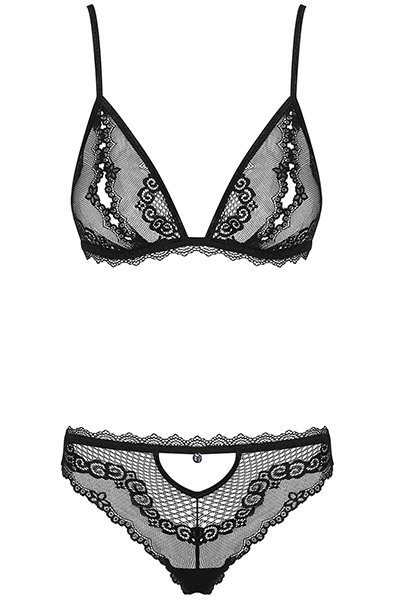 Obsessive Millagro 2-teiliges Set Schwarz - Sexy Dessous 3