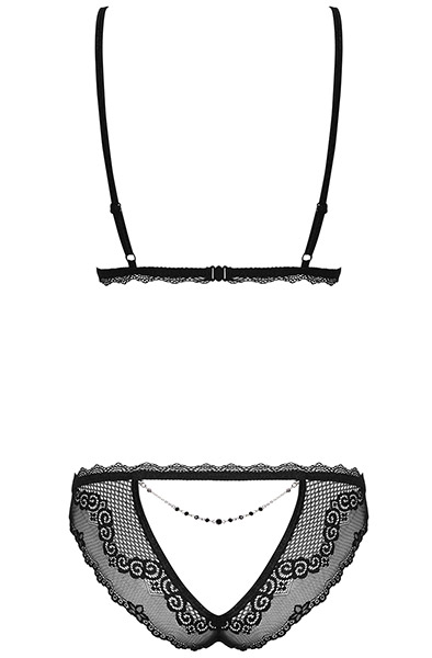 Obsessive Millagro 2-teiliges Set Schwarz - Sexy Dessous 4