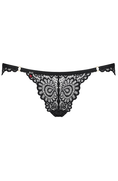 Obsessive Mixty Slip Schwarz - Spitzenhöschen 3