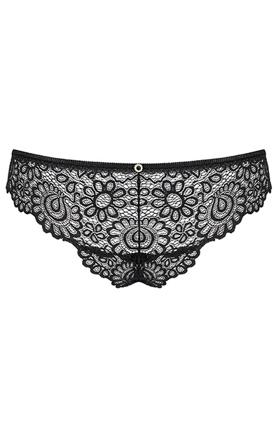 Obsessive Mixty Slip Schwarz - Spitzenhöschen 4