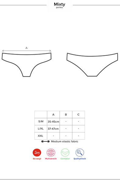 Obsessive Mixty Slip Schwarz - Spitzenhöschen 5