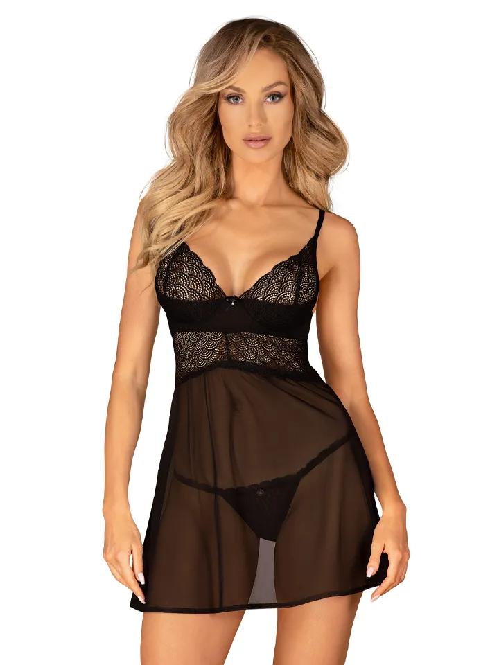 Obsessive Negligé Babydoll & String - Babydoll-Dessous 1 [full]
