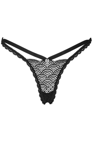 Obsessive Negligé String Schwarz - Tanga 3