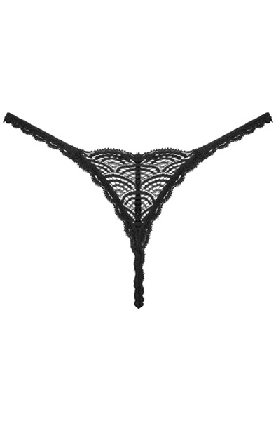 Obsessive Negligé String Schwarz - Tanga 4