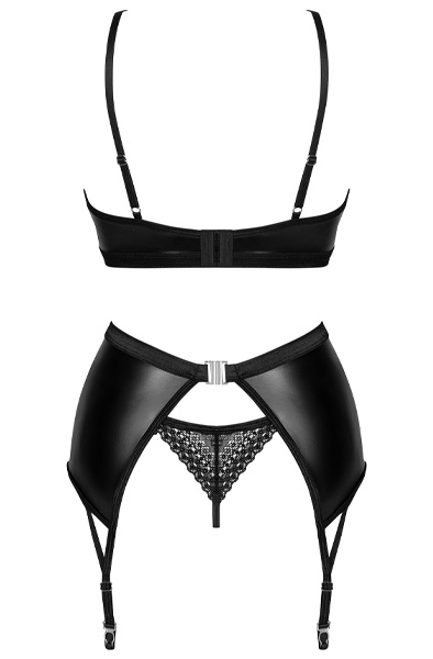 Obsessive Norides 3-teiliges Set Schwarz - BH & BH-Set 4