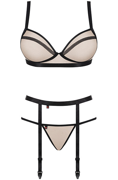 Obsessive Nudelia 3-teiliges Set - Sexy Dessous 3