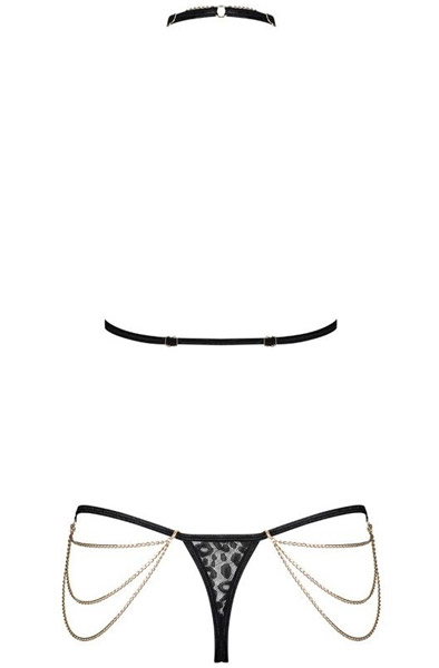 Obsessive Pantheria 2-teiliges Set Schwarz - Sexy Dessous 4