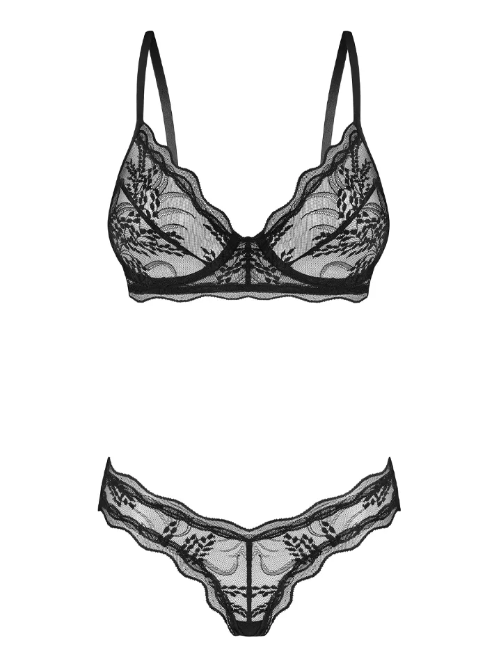 Obsessive Perisia 2-pcs Set Black - Unterwäschen Set 4 [full]