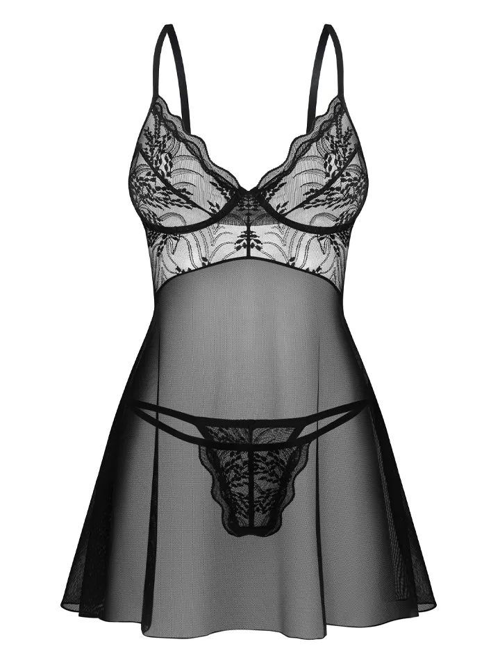 Obsessive Perisia Babydoll & Thong - Babydoll-Dessous 3 [full]