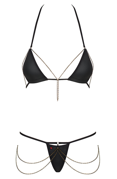 Obsessive Redella 2-teiliges Set Schwarz - Sexy Dessous 3