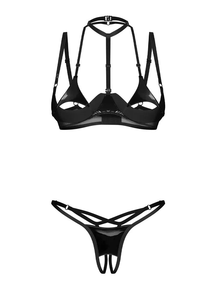 Obsessive Rolleya 2-pcs Crotchless Set - BH & BH-Set 4 [full]