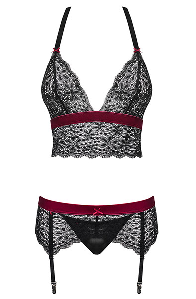 Obsessive Rossita Set 3-tlg - Sexy Dessous 3