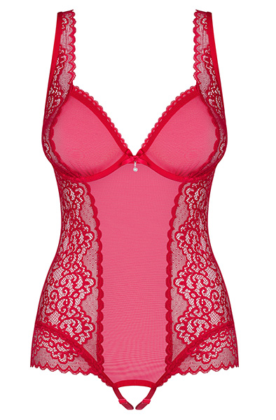 Obsessive Rougebelle Ouvert Teddy Rot - Teddy 3
