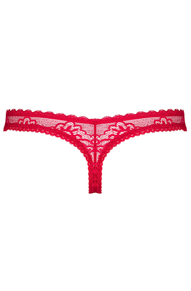 Obsessive Rougebelle Tanga Rot - Spitzenhöschen 4