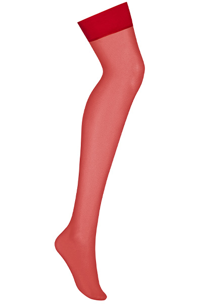Obsessive S800 Strümpfe Rot - Stay-ups 3