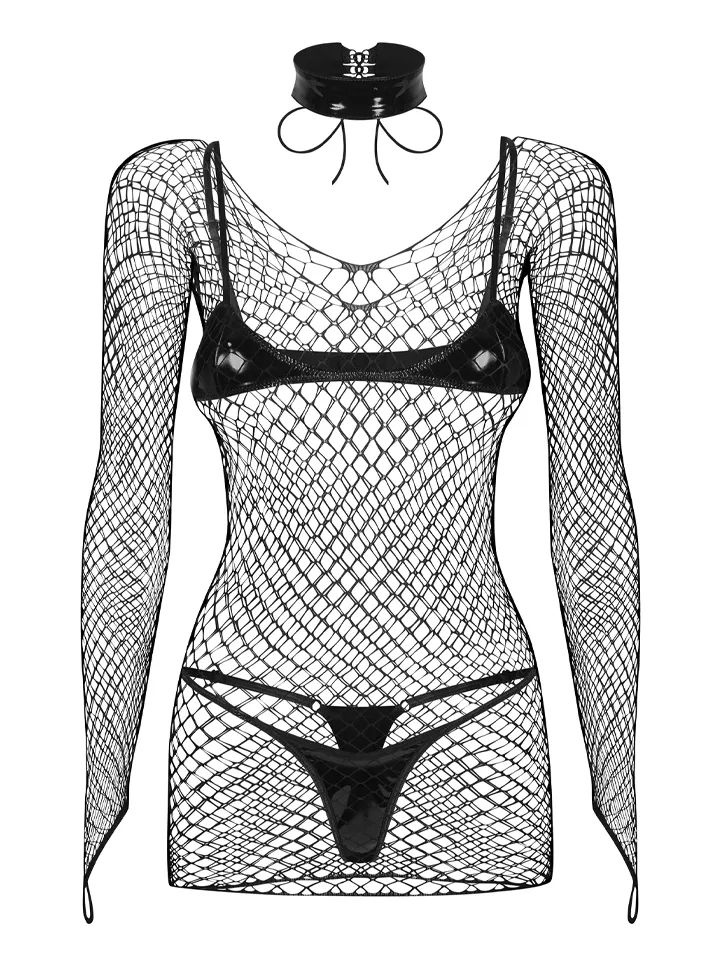 Obsessive Sashalla 4-pcs Set Black - Unterwäschen Set 4 [full]