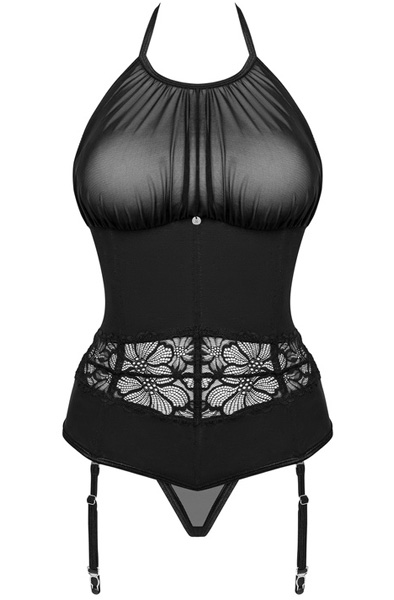 Obsessive Serafia Korsett Schwarz - Korsett 3