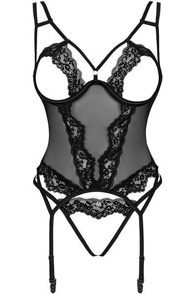 Obsessive Setilla Korsett Schwarz - Korsett & String 3