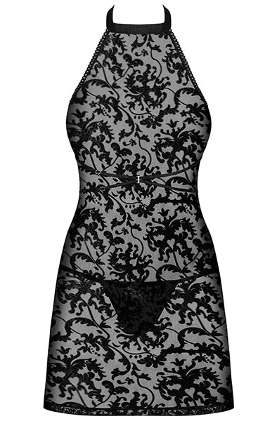 Obsessive Softily Negligé & String Schwarz - Sexy Dessous 3
