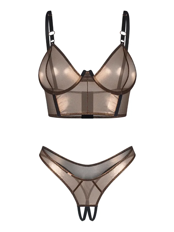 Obsessive Soranna Top & Crotchless Thong - Unterwäschen Set 4 [full]