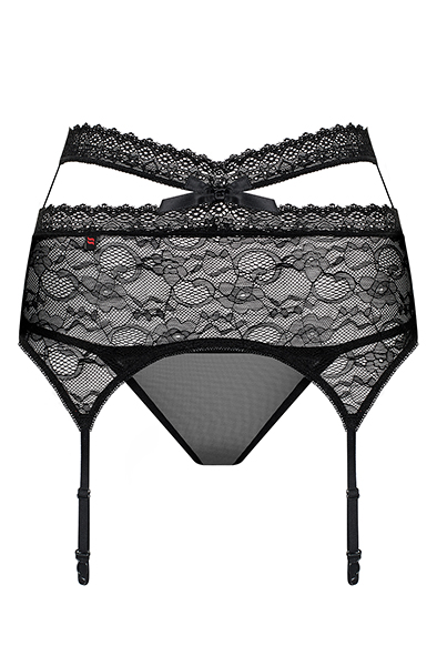 Obsessive Swanita Strumpfhalter & String in Schwarz - Slip 3