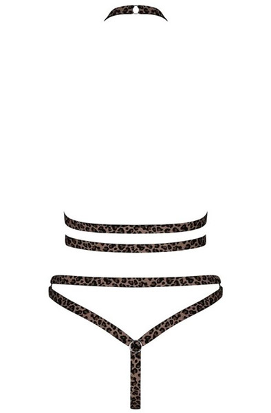 Obsessive Tigrita 2-teiliges Set Braun - Sexy Dessous 4