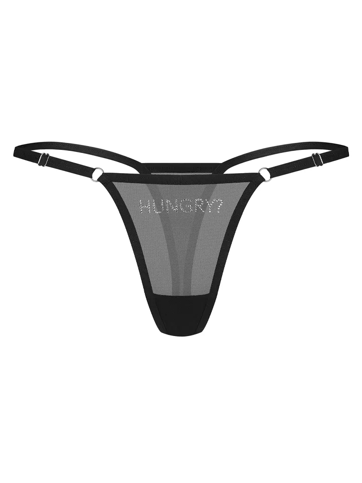 Obsessive Violami Hungry Thong Black - Tangas 3 [full]
