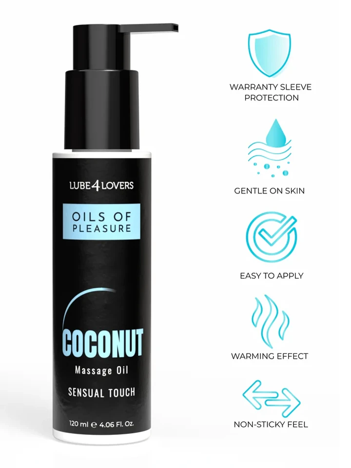 Oils Of Pleasure Coconut Massage Oil 120 ml - Kokosnuss-Massageöl 2 [full]