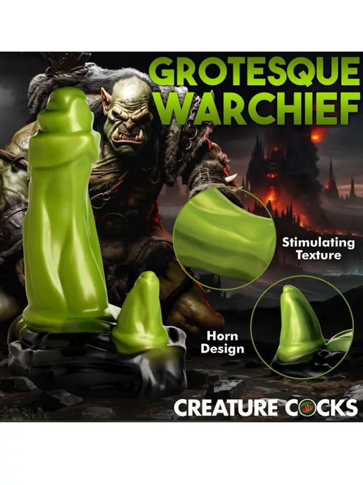 Orc Silikon Dildo 17,8 cm - Drachen-Dildo 4