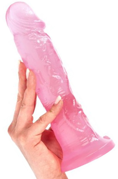 Ottavio Dildo Transparent Rosa 23 cm - Dildo 2