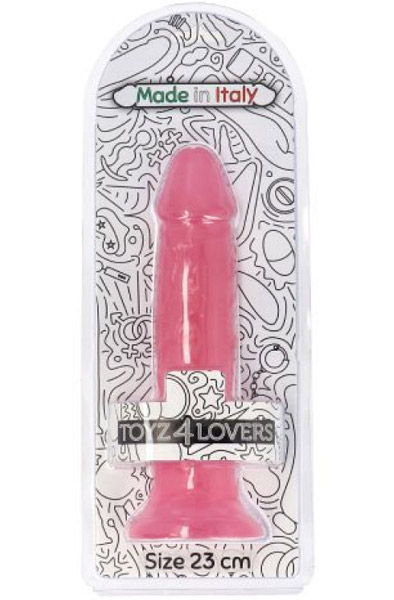 Ottavio Dildo Transparent Rosa 23 cm - Dildo 4