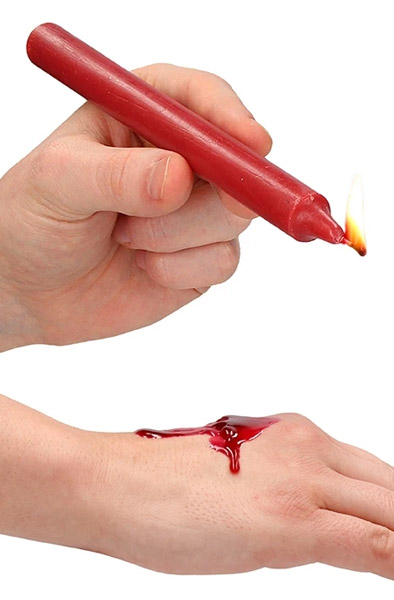 Ouch Teasing Wax Candles Large Parafin 4-pack Red - BDSM Kerze 2